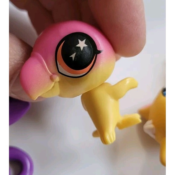 Littlest Pet Shop LPS Dog Cats Frog Panda Bird Lot 6 Pcs - Picture 6 of 8